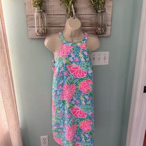 Lilly Pulitzer Floral Midi Dress - Pink and Blue